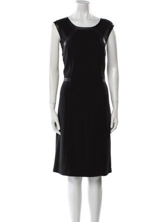 Lafayette 148 Bateau Neckline Knee-Length Dress