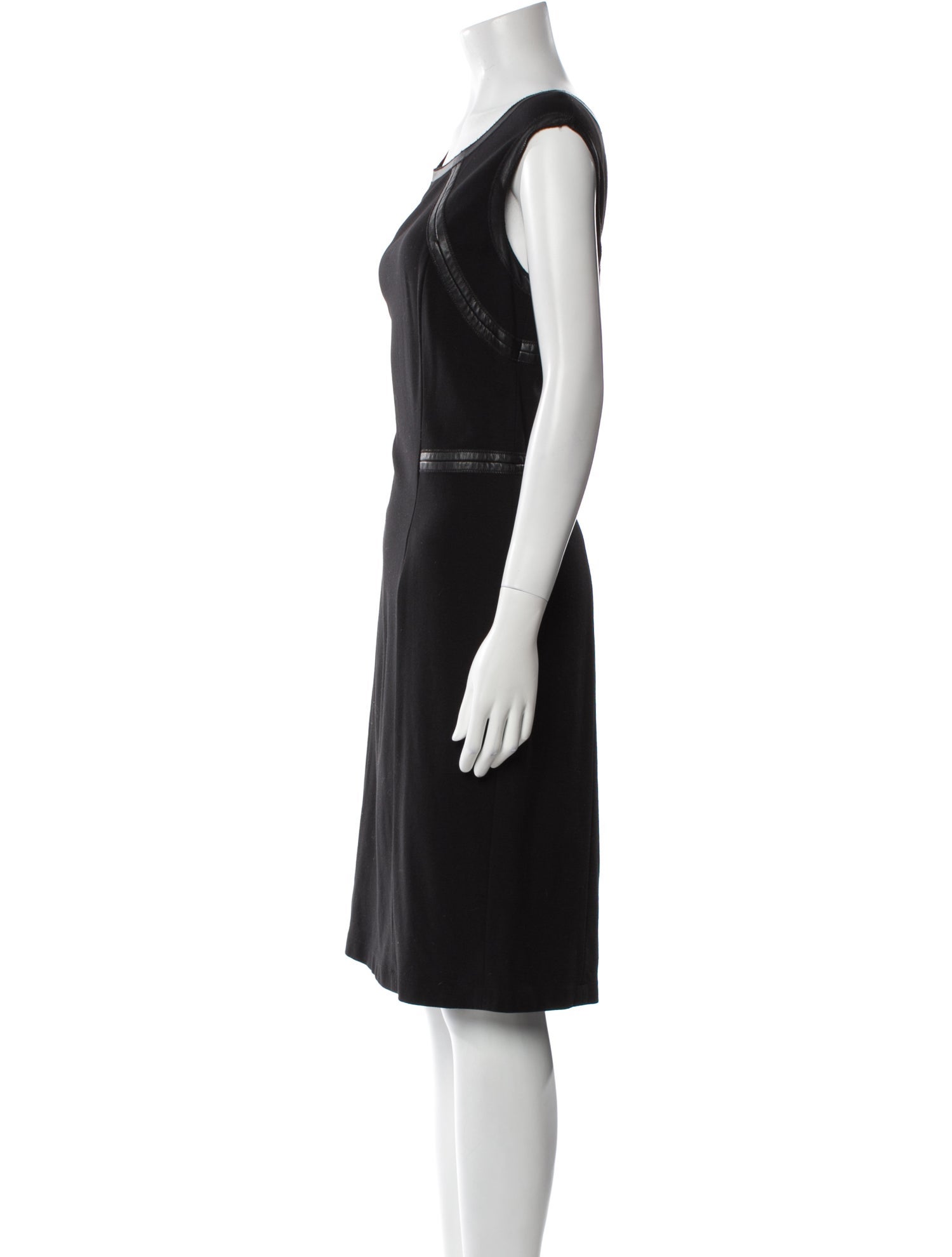 Lafayette 148 Bateau Neckline Knee-Length Dress
