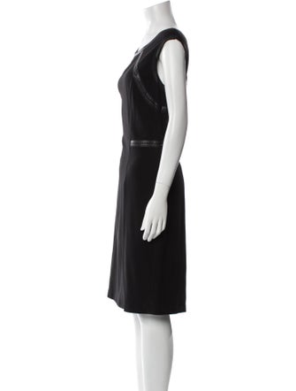 Lafayette 148 Bateau Neckline Knee-Length Dress