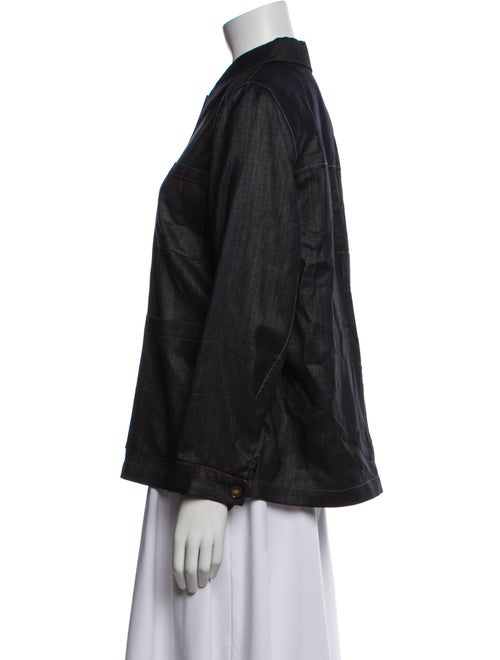 Lafayette 148 Wool Denim Jacket