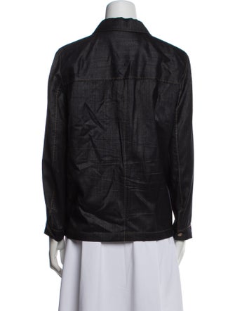 Lafayette 148 Wool Denim Jacket