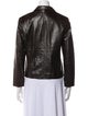 Lafayette 148 Leather Animal Print Evening Jacket