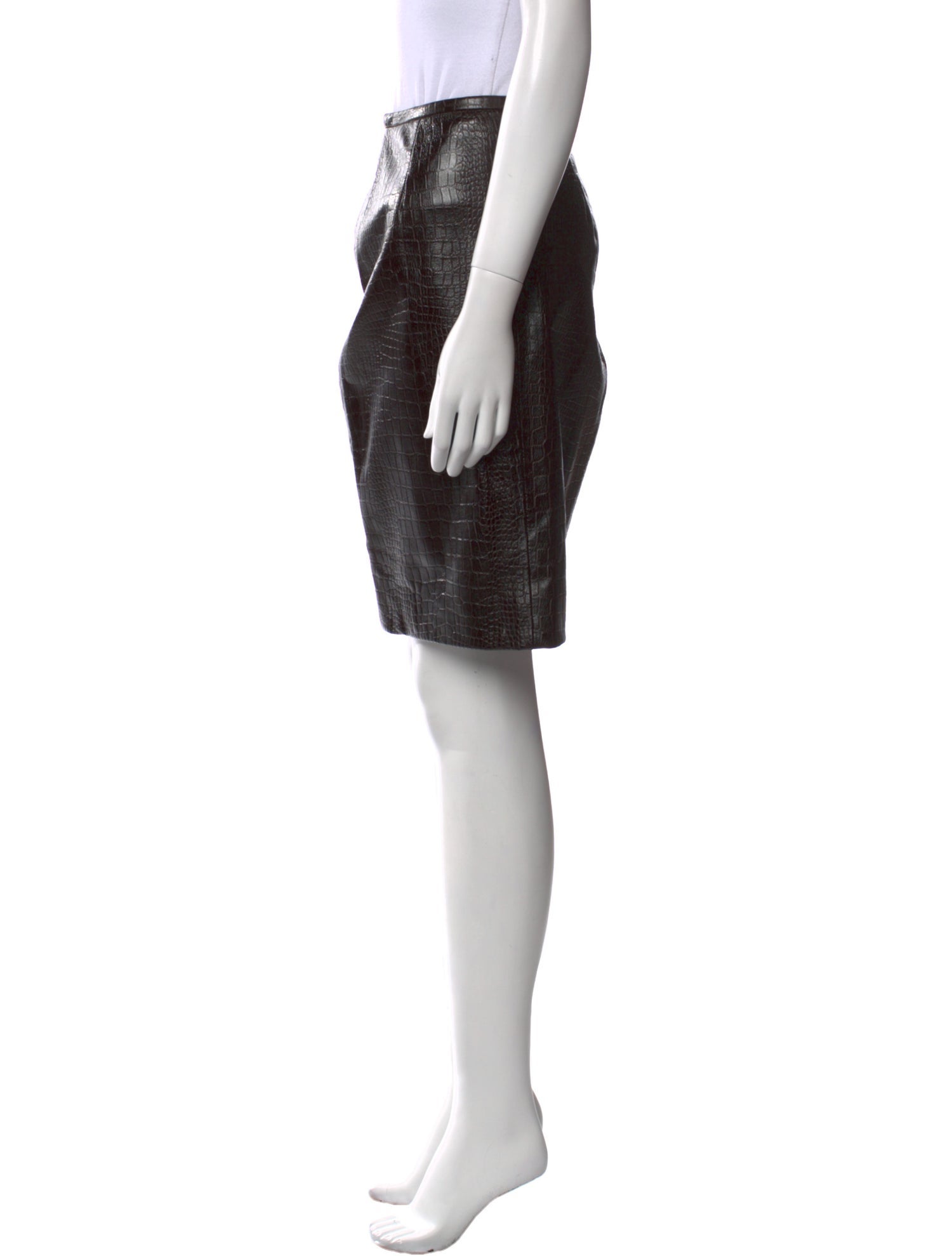 Lafayette 148 Leather Knee-Length Skirt