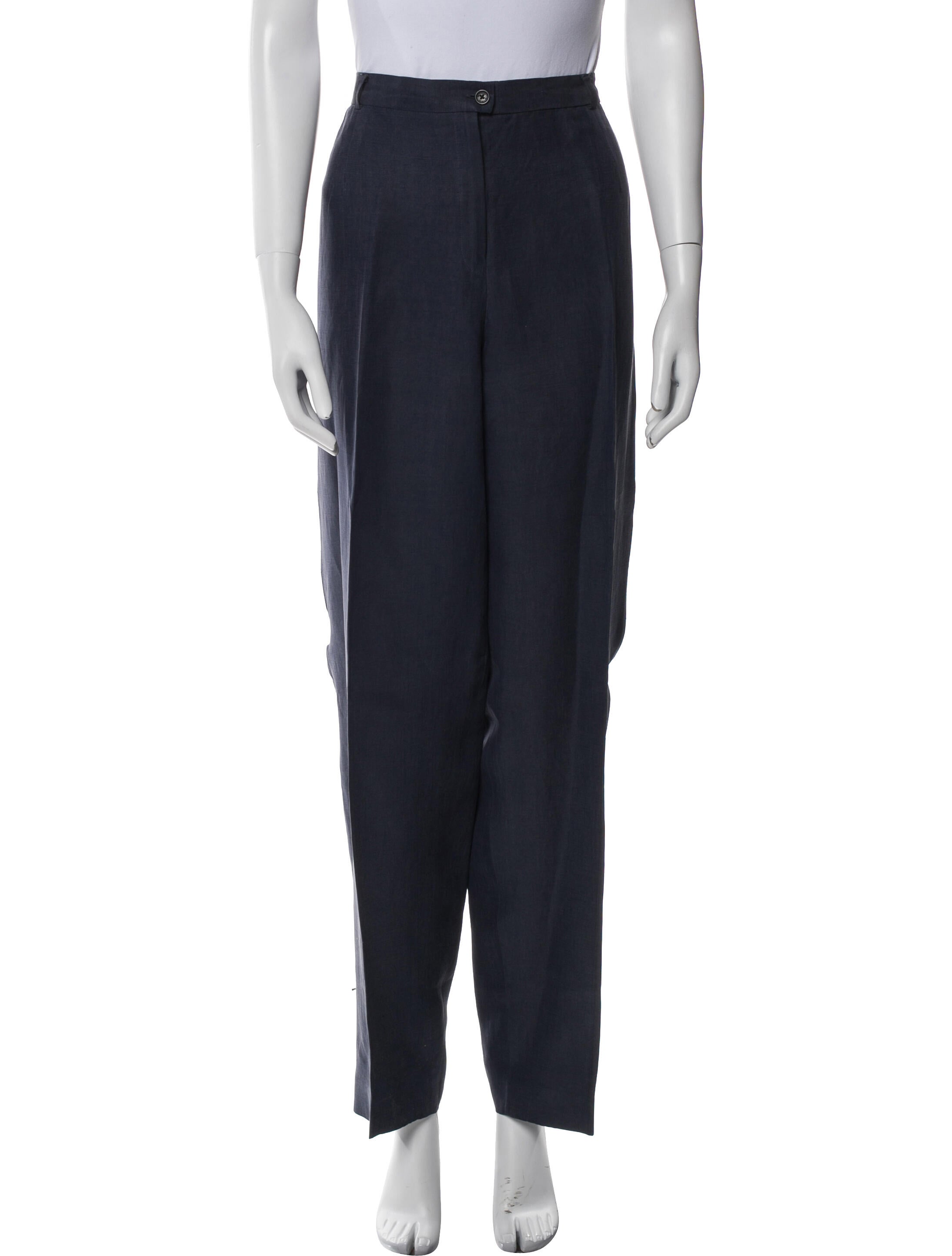 Lafayette 148 Linen Straight Leg Pants