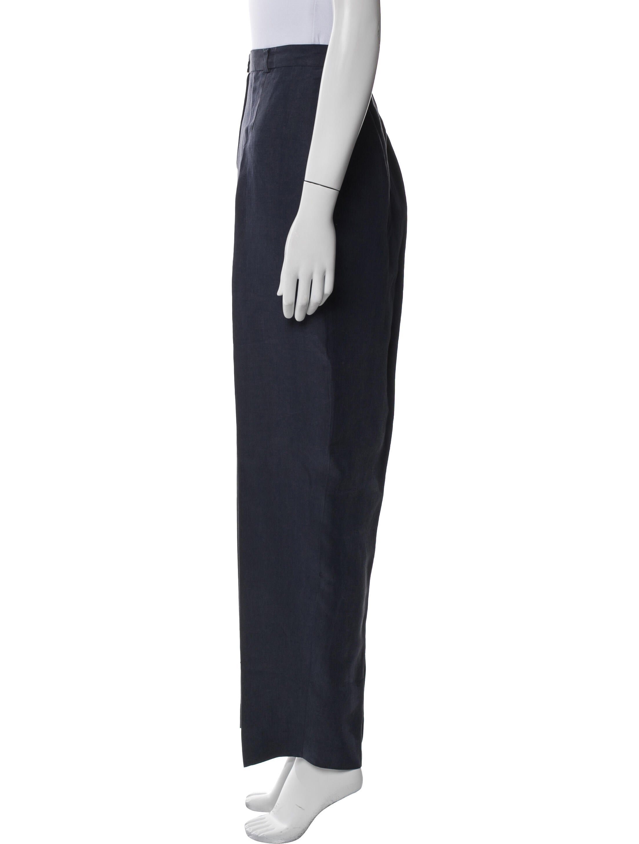 Lafayette 148 Linen Straight Leg Pants