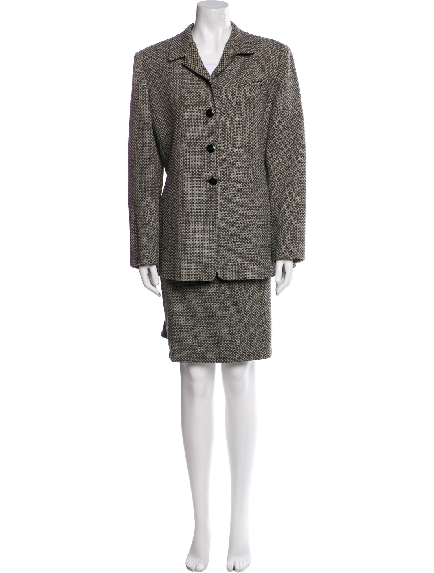 Lafayette 148 Wool Printed Pantsuit