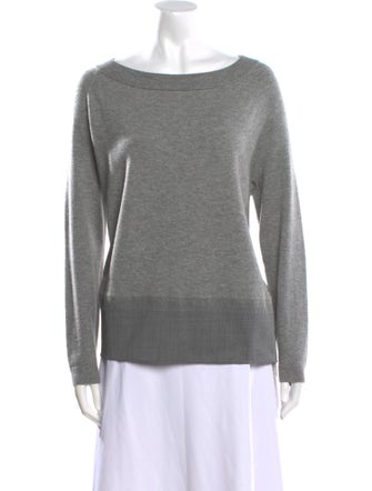 Lafayette 148 Wool Bateau Neckline Sweater