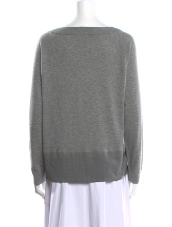 Lafayette 148 Wool Bateau Neckline Sweater