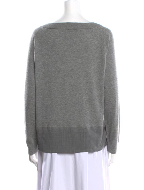 Lafayette 148 Wool Bateau Neckline Sweater