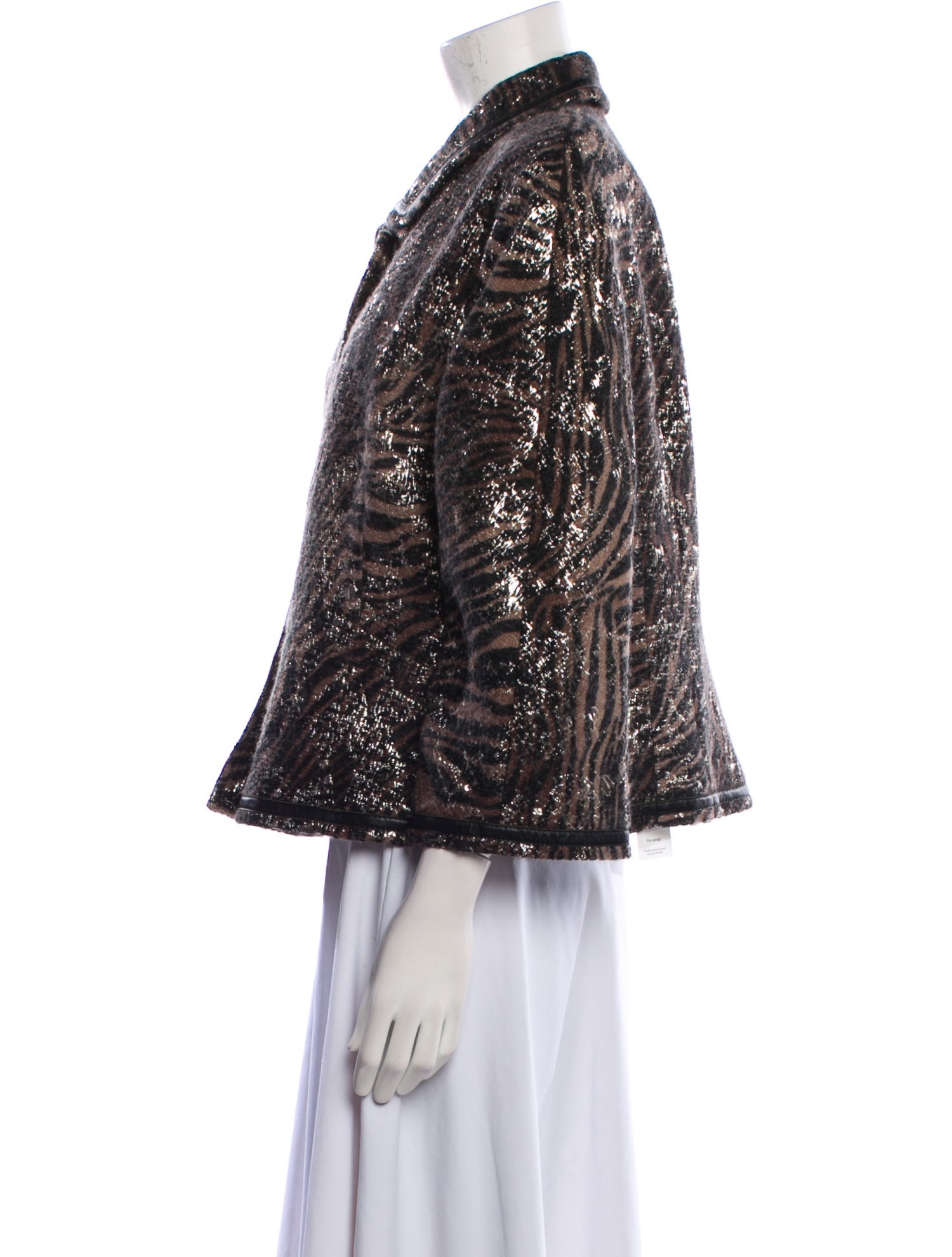 Lafayette 148 Wool Patterned Evening Jacket w/ Tags