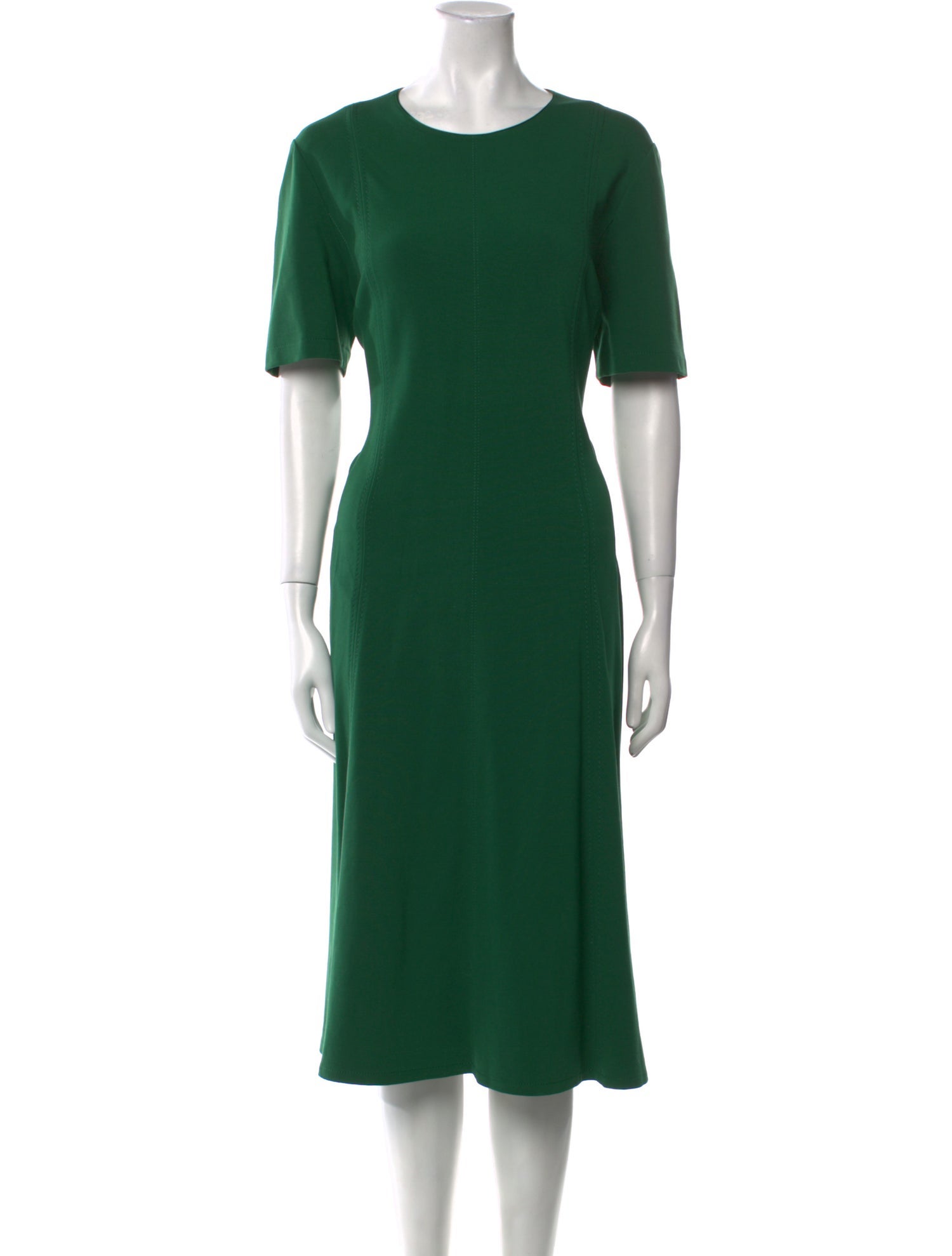 Lafayette 148 Crew Neck Midi Length Dress