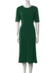 Lafayette 148 Crew Neck Midi Length Dress