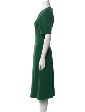 Lafayette 148 Crew Neck Midi Length Dress