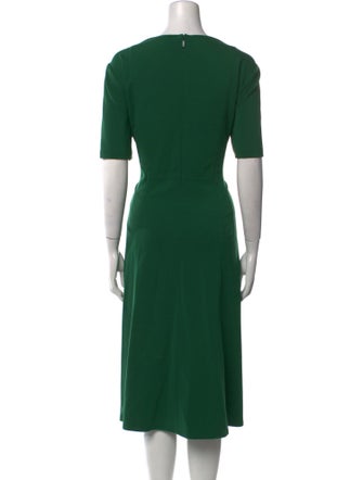 Lafayette 148 Crew Neck Midi Length Dress