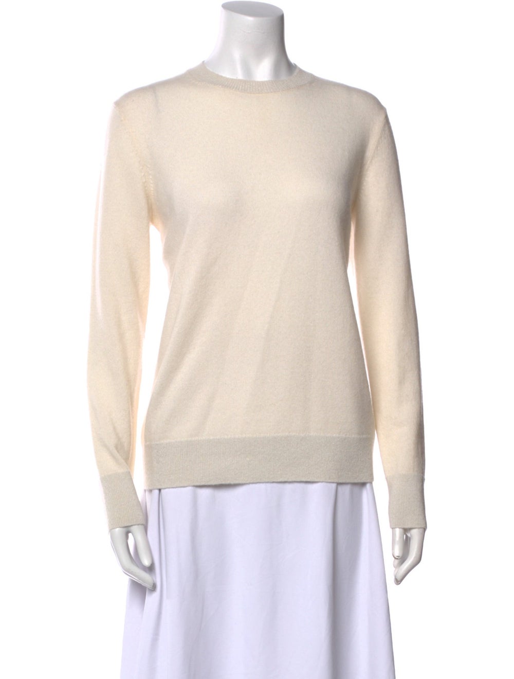 Lafayette 148 Cashmere Pullover Neutrals Long Sle… - image 1