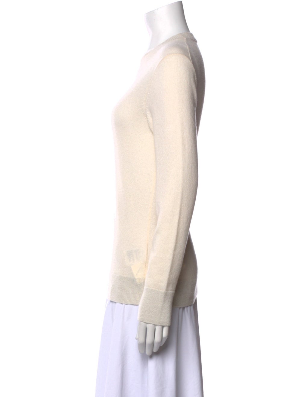 Lafayette 148 Cashmere Pullover Neutrals Long Sle… - image 2