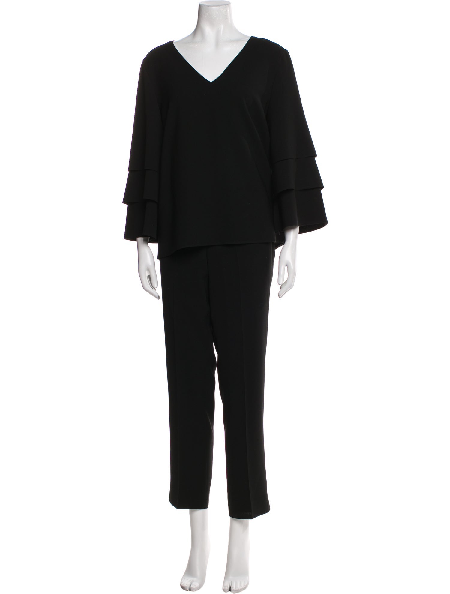 Lafayette 148 Ruffle Embellishment Pant Set