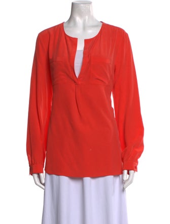 Lafayette 148 Silk V-Neck Sweater