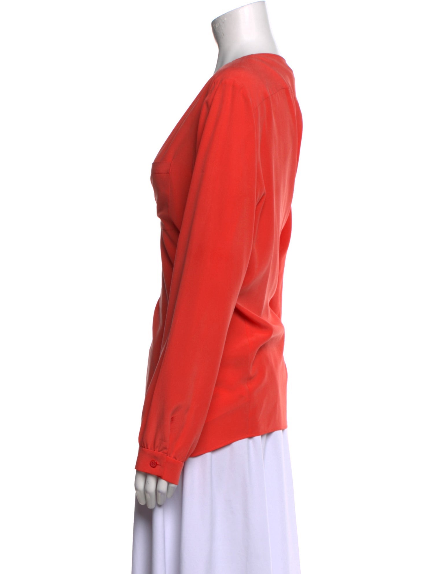 Lafayette 148 Silk V-Neck Sweater