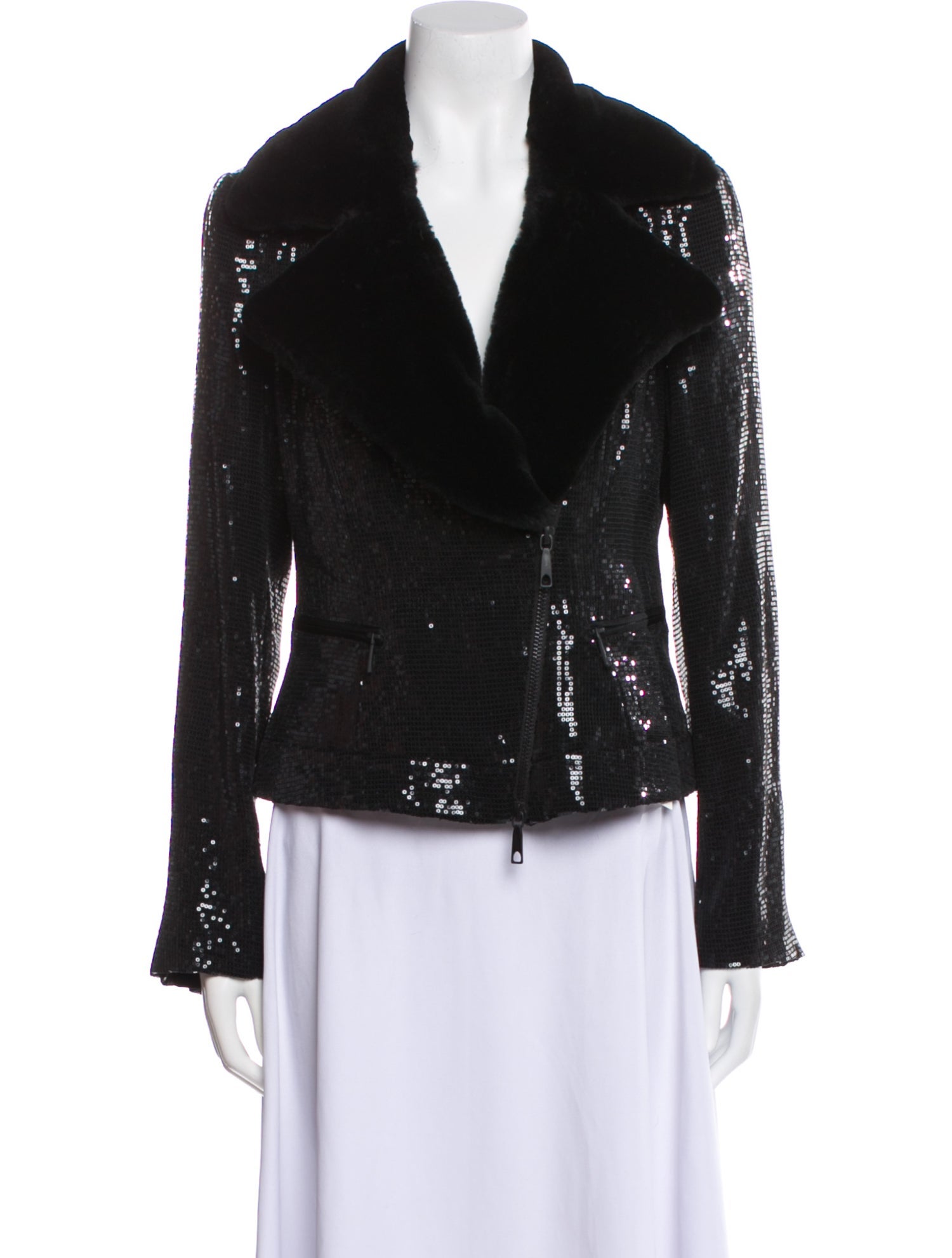 Lafayette 148 Sequin Fur Jacket