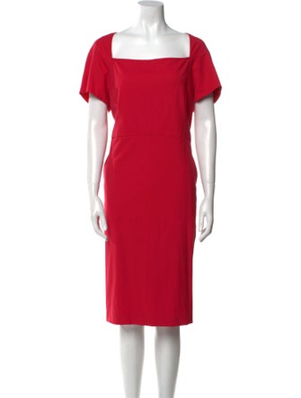 Lafayette 148 Wool Midi Length Dress