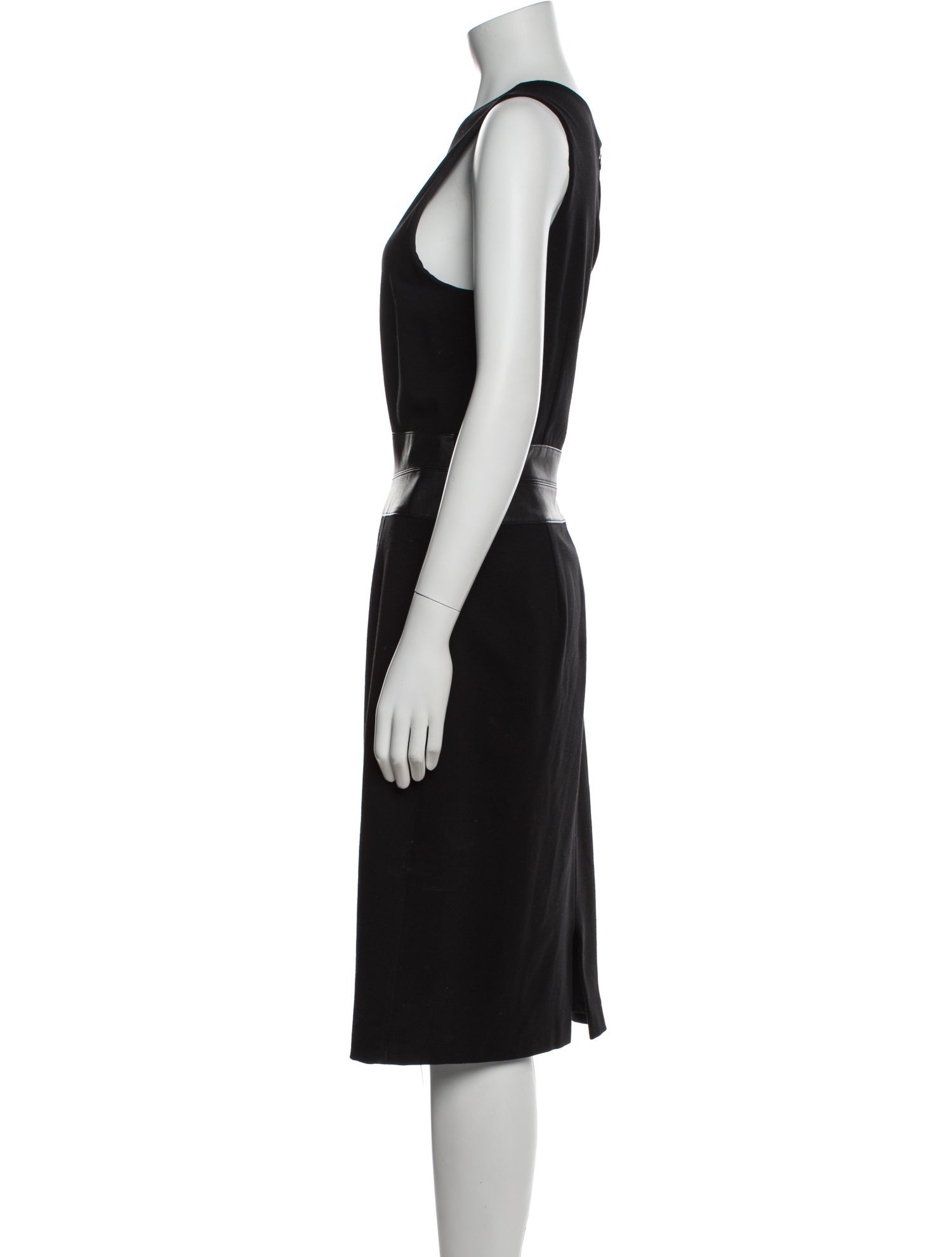 Lafayette 148 Scoop Neck Midi Length Dress