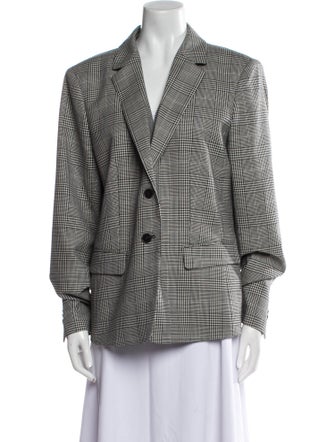 Lafayette 148 Wool Houndstooth Print Blazer