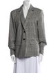 Lafayette 148 Wool Houndstooth Print Blazer