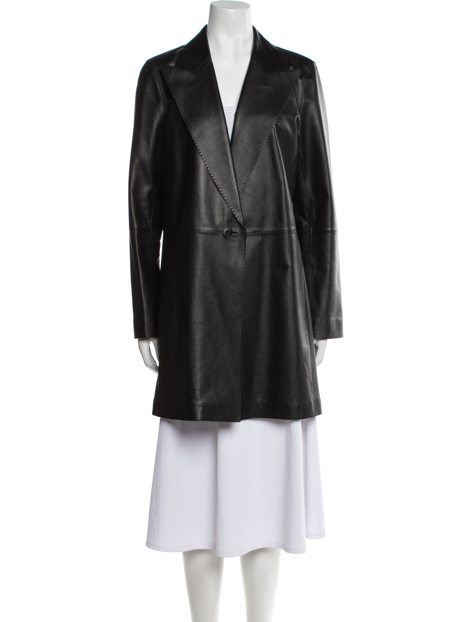 Lafayette 148 Lambskin Trench Coat