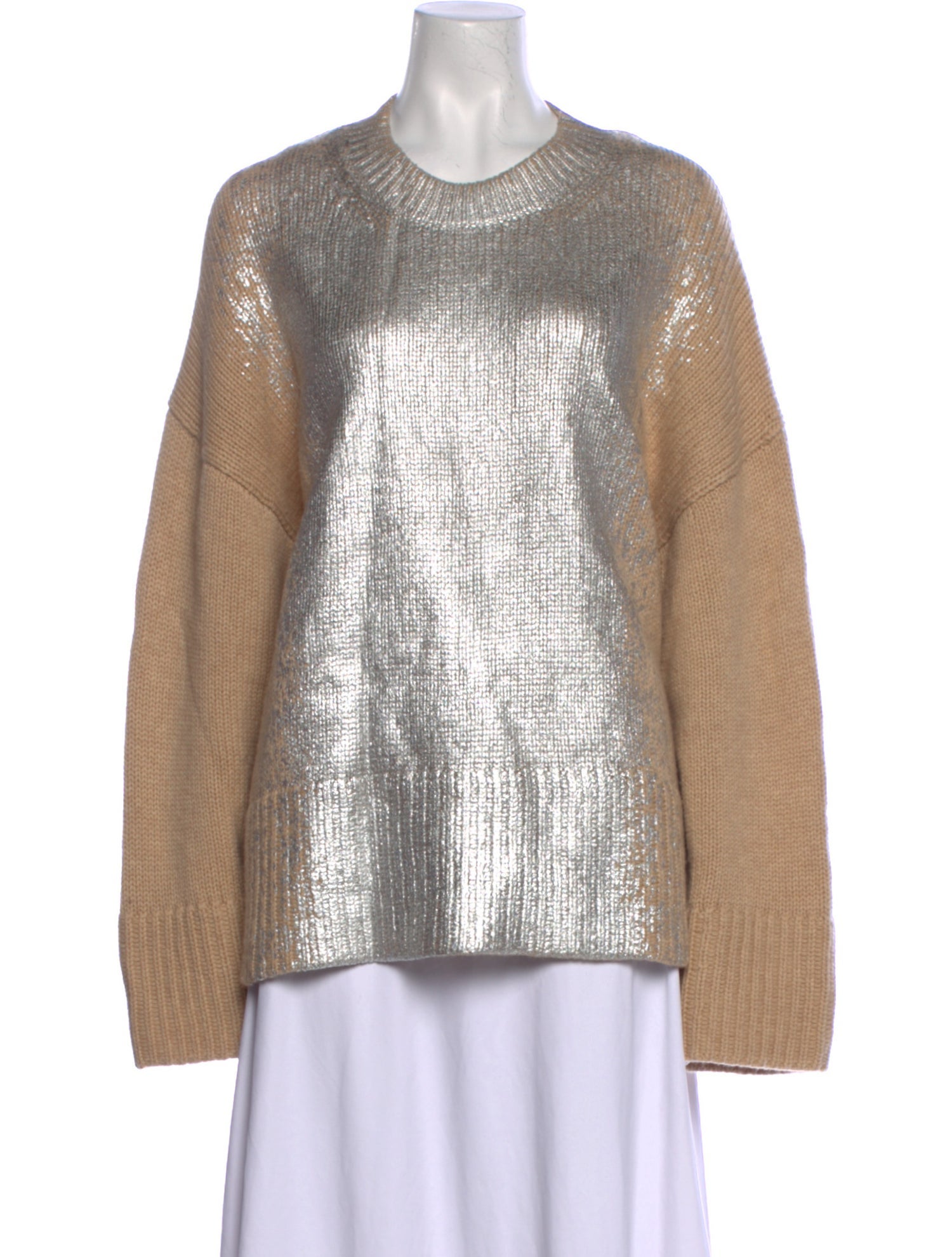 Lafayette 148 Cashmere Colorblock Pattern Sweater