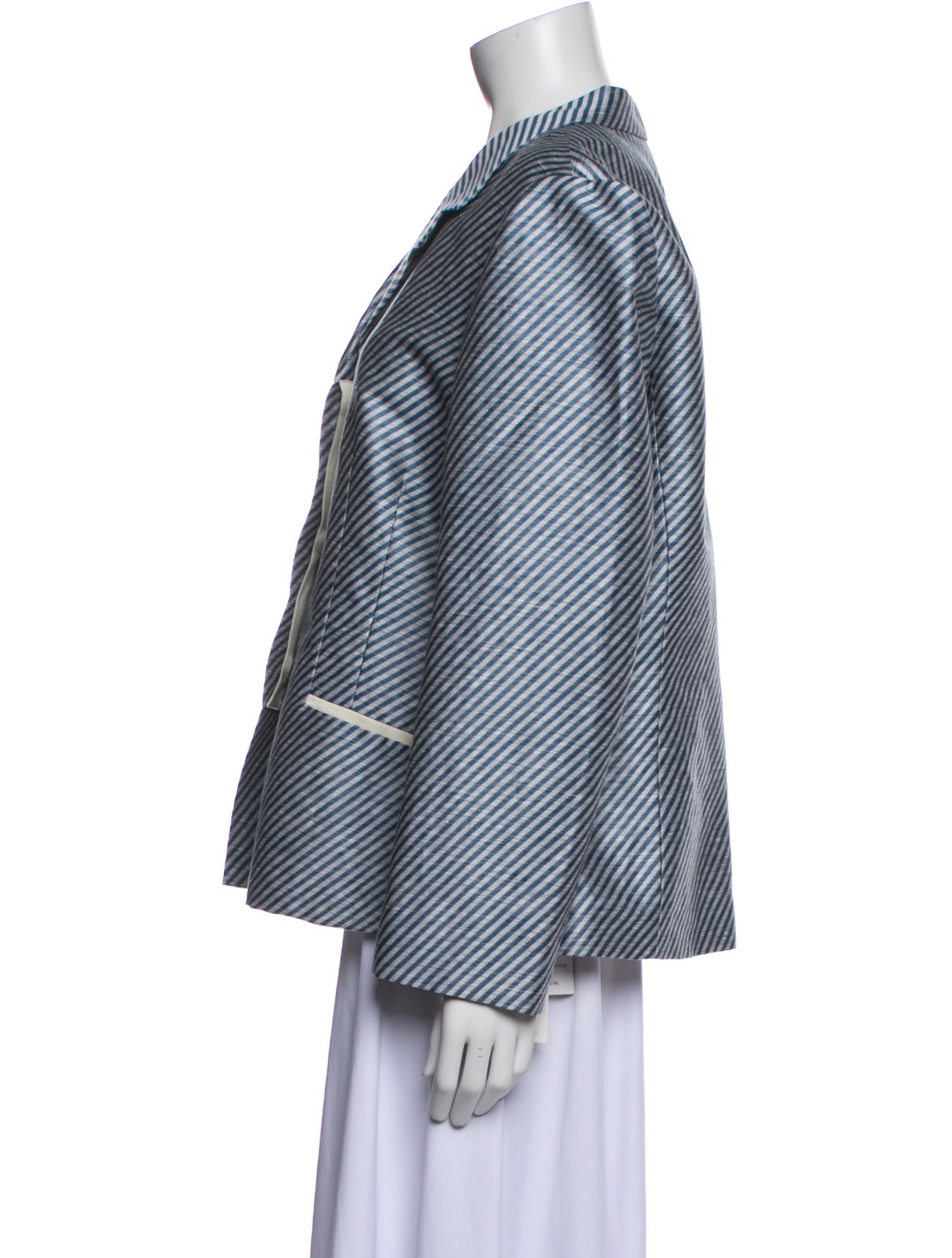 Lafayette 148 Linen Striped Blazer w/ Tags