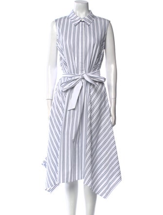 Lafayette 148 Striped Long Dress