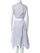 Lafayette 148 Striped Long Dress