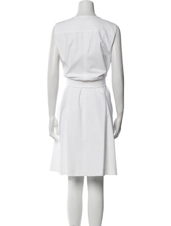 Lafayette 148 Crew Neck Knee-Length Dress