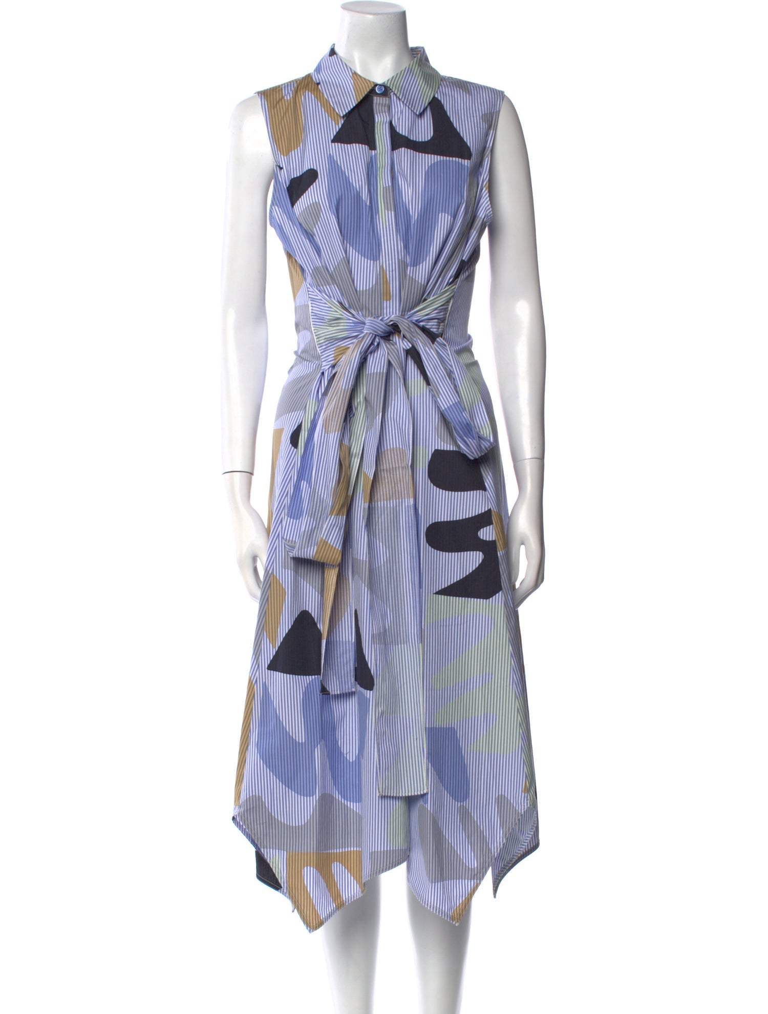 Lafayette 148 Striped Long Dress