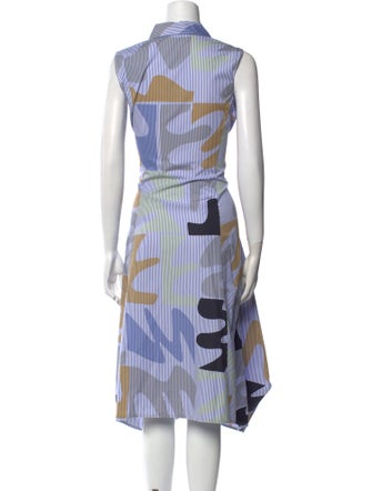 Lafayette 148 Striped Long Dress