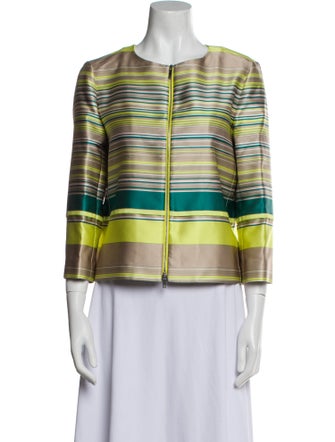 Lafayette 148 Striped Evening Jacket