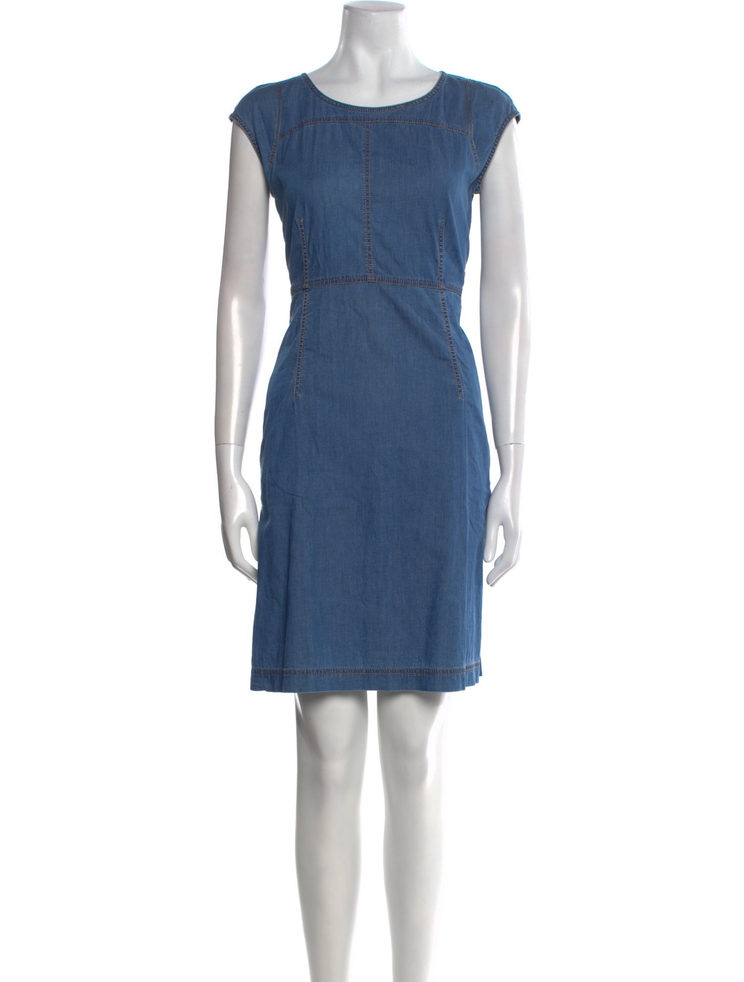 Lafayette 148 Scoop Neck Mini Dress