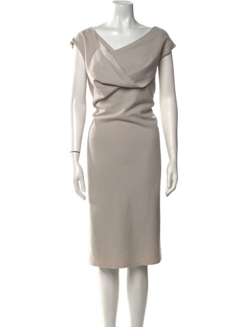 Lafayette 148 Virgin Wool Midi Length Dress