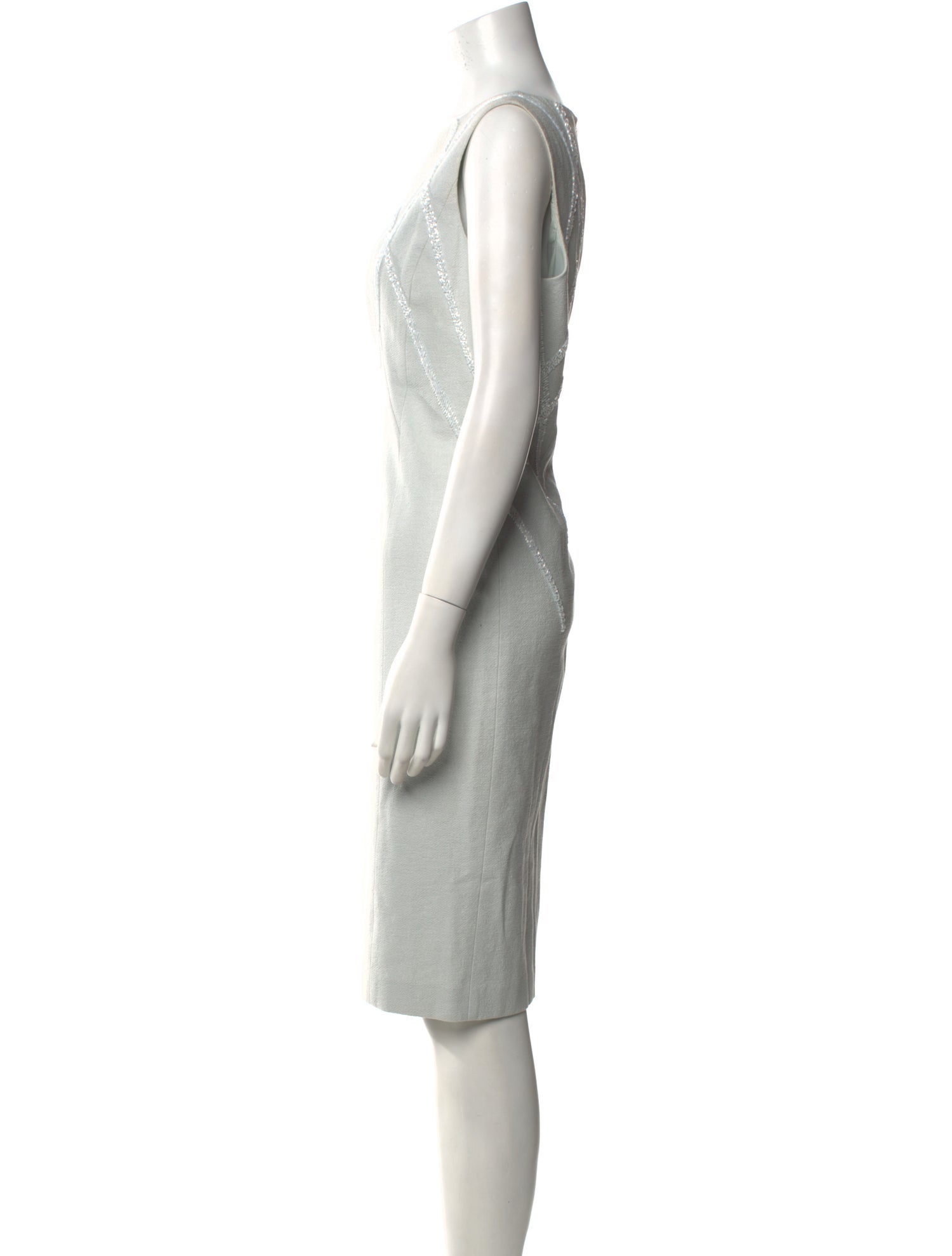 Lafayette 148 Bateau Neckline Knee-Length Dress