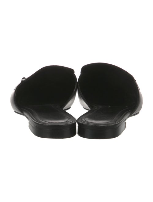 Lafayette 148 Leather Chain-Link Accents Mules