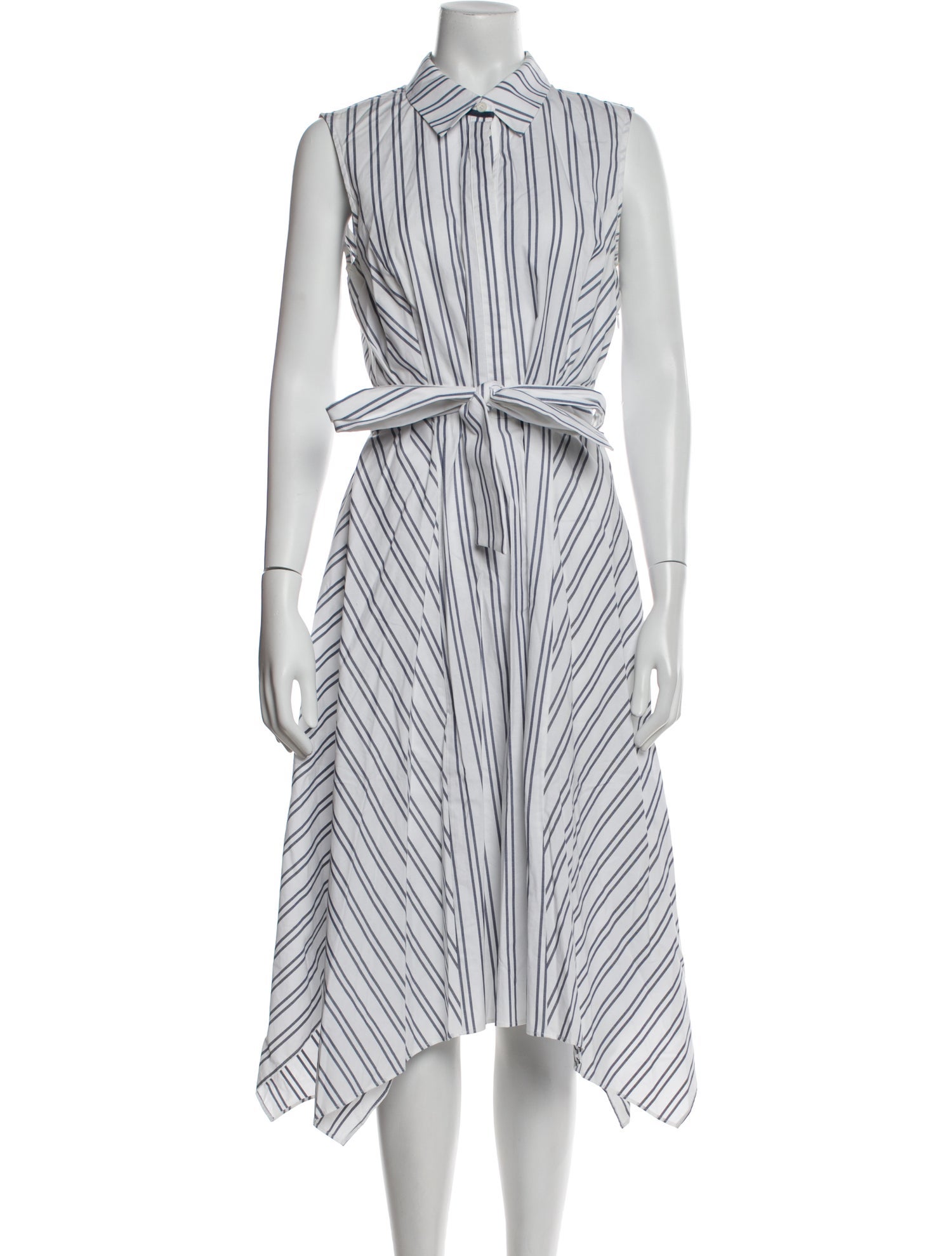 Lafayette 148 Striped Midi Length Dress