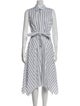 Lafayette 148 Striped Midi Length Dress