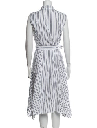Lafayette 148 Striped Midi Length Dress