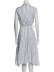 Lafayette 148 Striped Midi Length Dress