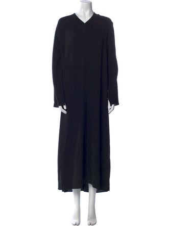 Lafayette 148 V-Neck Long Dress