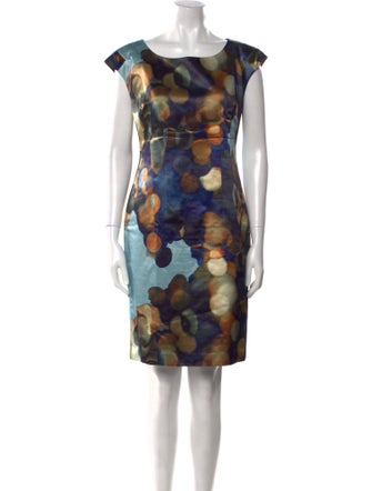 Lafayette 148 Printed Knee-Length Dress