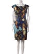 Lafayette 148 Printed Knee-Length Dress