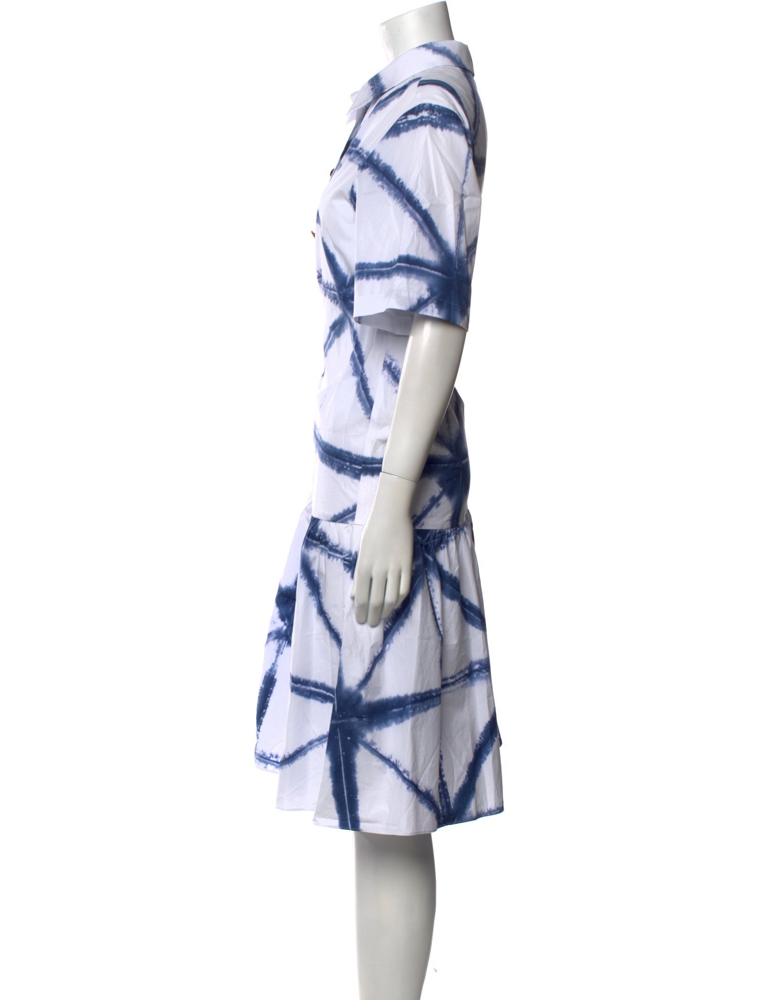 Lafayette 148 Tie-Dye Print Midi Length Dress