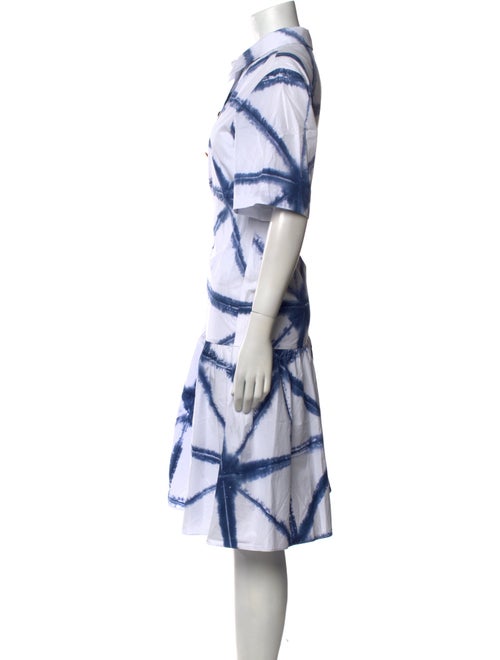 Lafayette 148 Tie-Dye Print Midi Length Dress